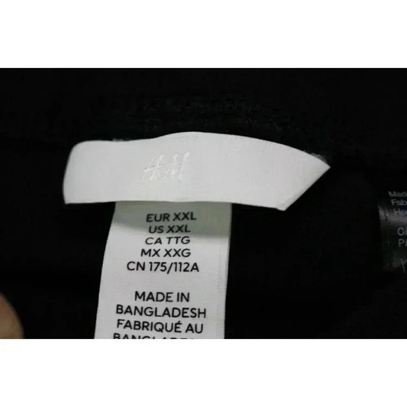 H&M Women's Black Stretch Pants-Straight Leg-Size XXL - Picture 3 of 8